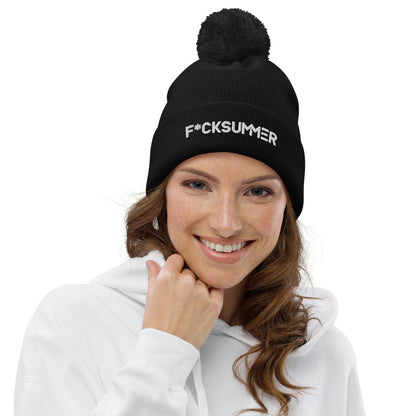 Gorro con pompón "F*ckSummer"