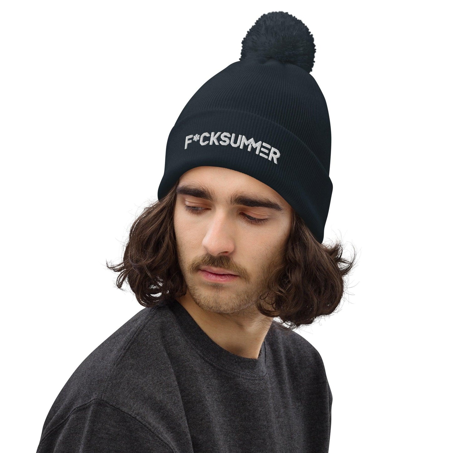 Gorro con pompón "F*ckSummer"