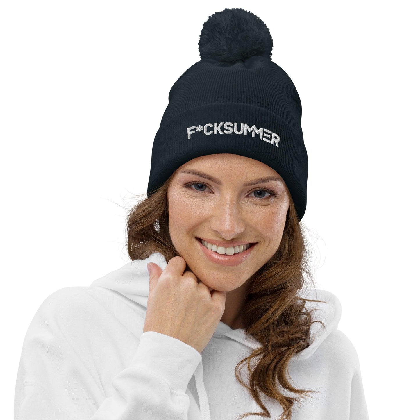 Gorro con pompón "F*ckSummer"