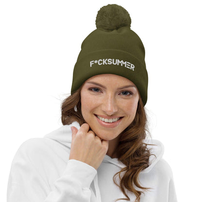 Gorro con pompón "F*ckSummer"