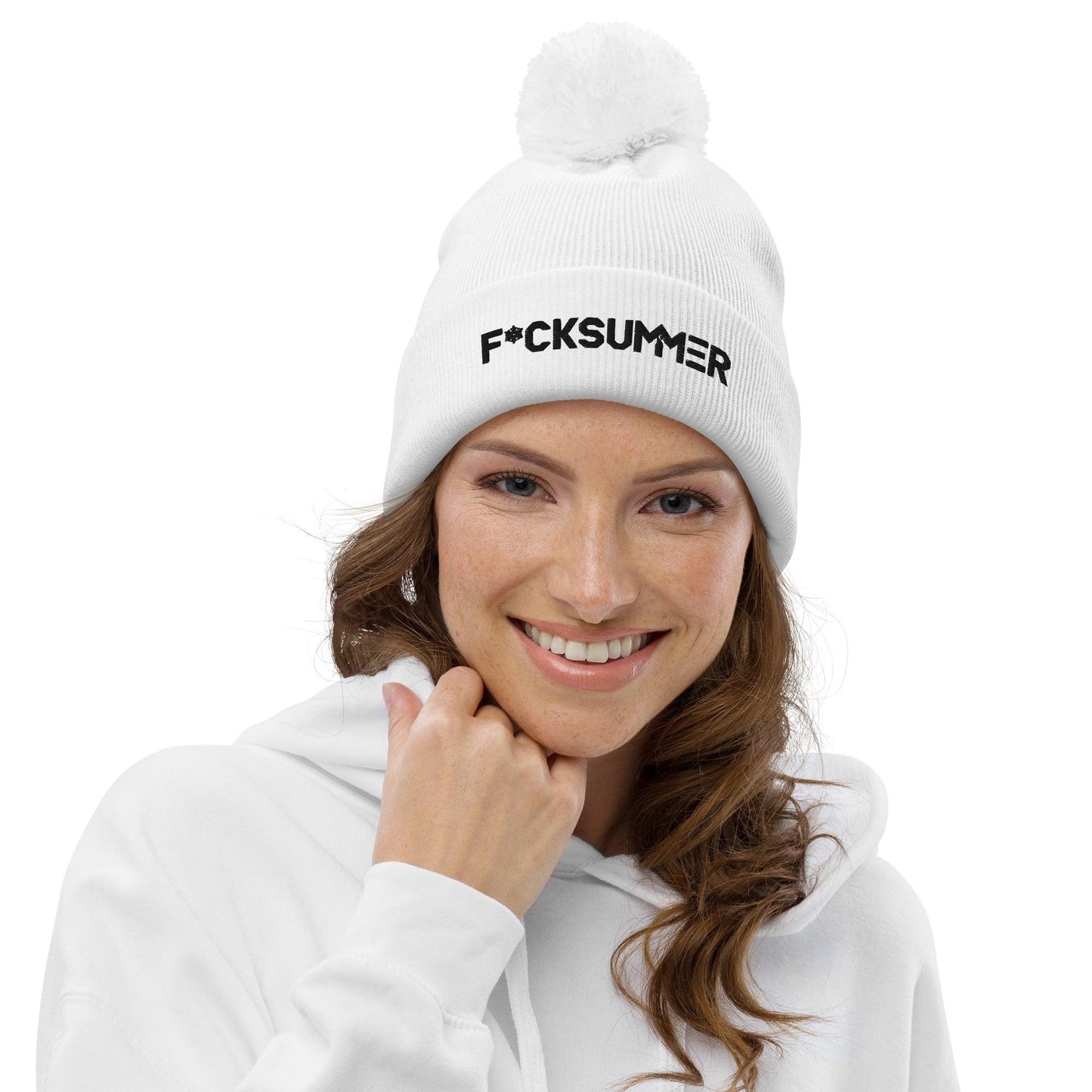 Gorro con pompón "White Edition" - F*ckSummer