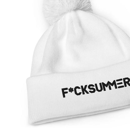 Gorro con pompón "White Edition" - F*ckSummer