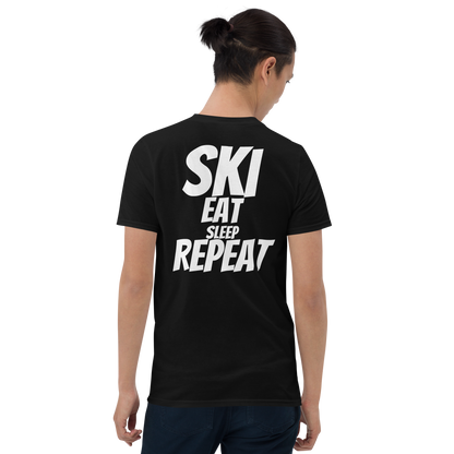 Camiseta unisex - "Ski, Eat, Sleep, Repeat"