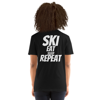 Camiseta unisex - "Ski, Eat, Sleep, Repeat"