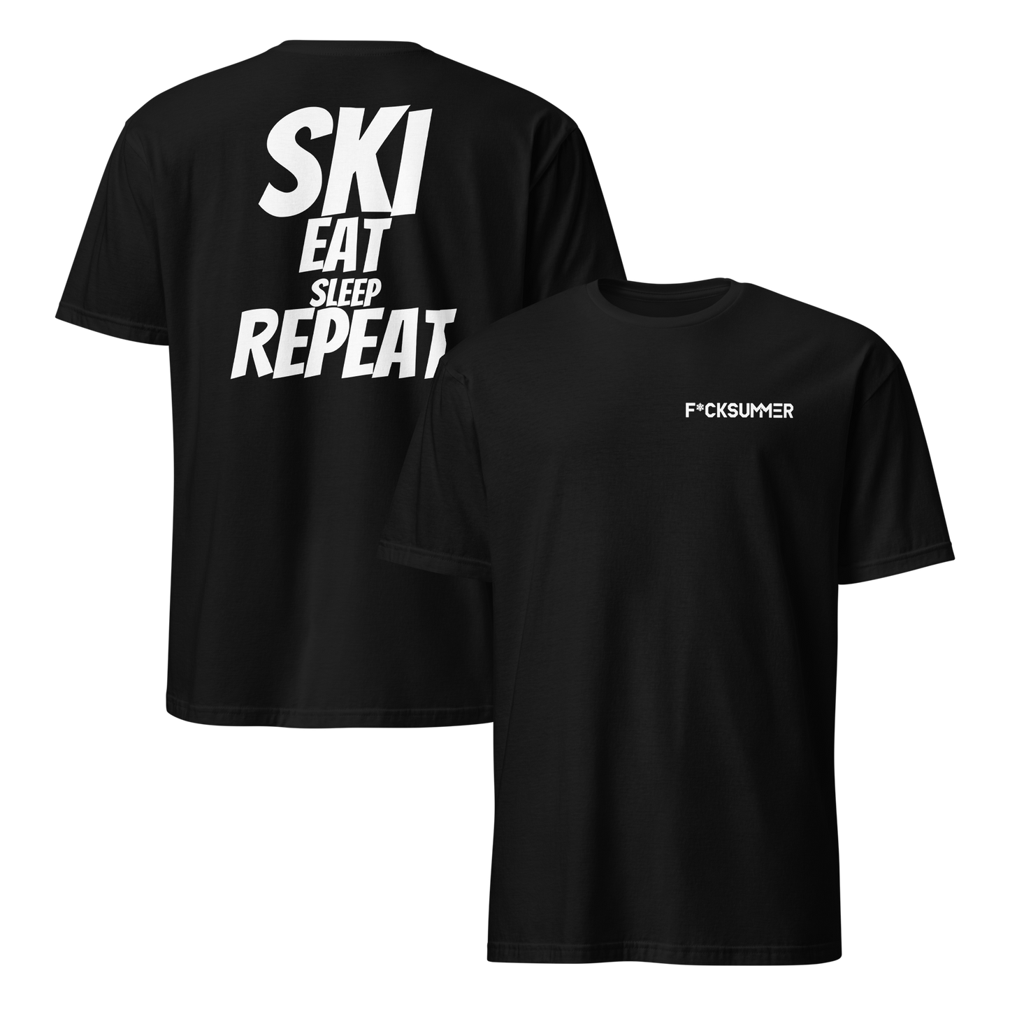 Camiseta unisex - "Ski, Eat, Sleep, Repeat"