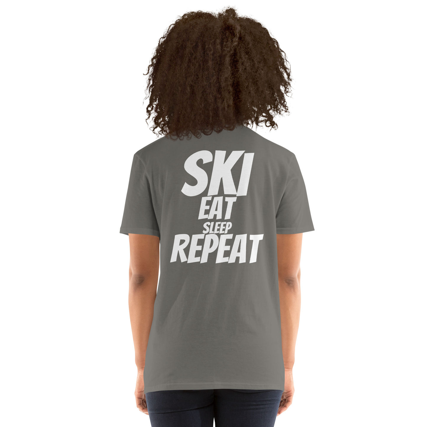 Camiseta unisex - "Ski, Eat, Sleep, Repeat"