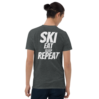 Camiseta unisex - "Ski, Eat, Sleep, Repeat"