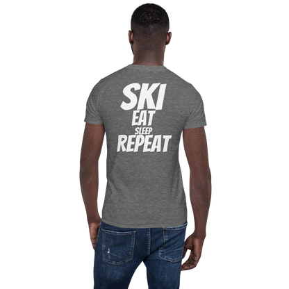 Camiseta unisex - "Ski, Eat, Sleep, Repeat"