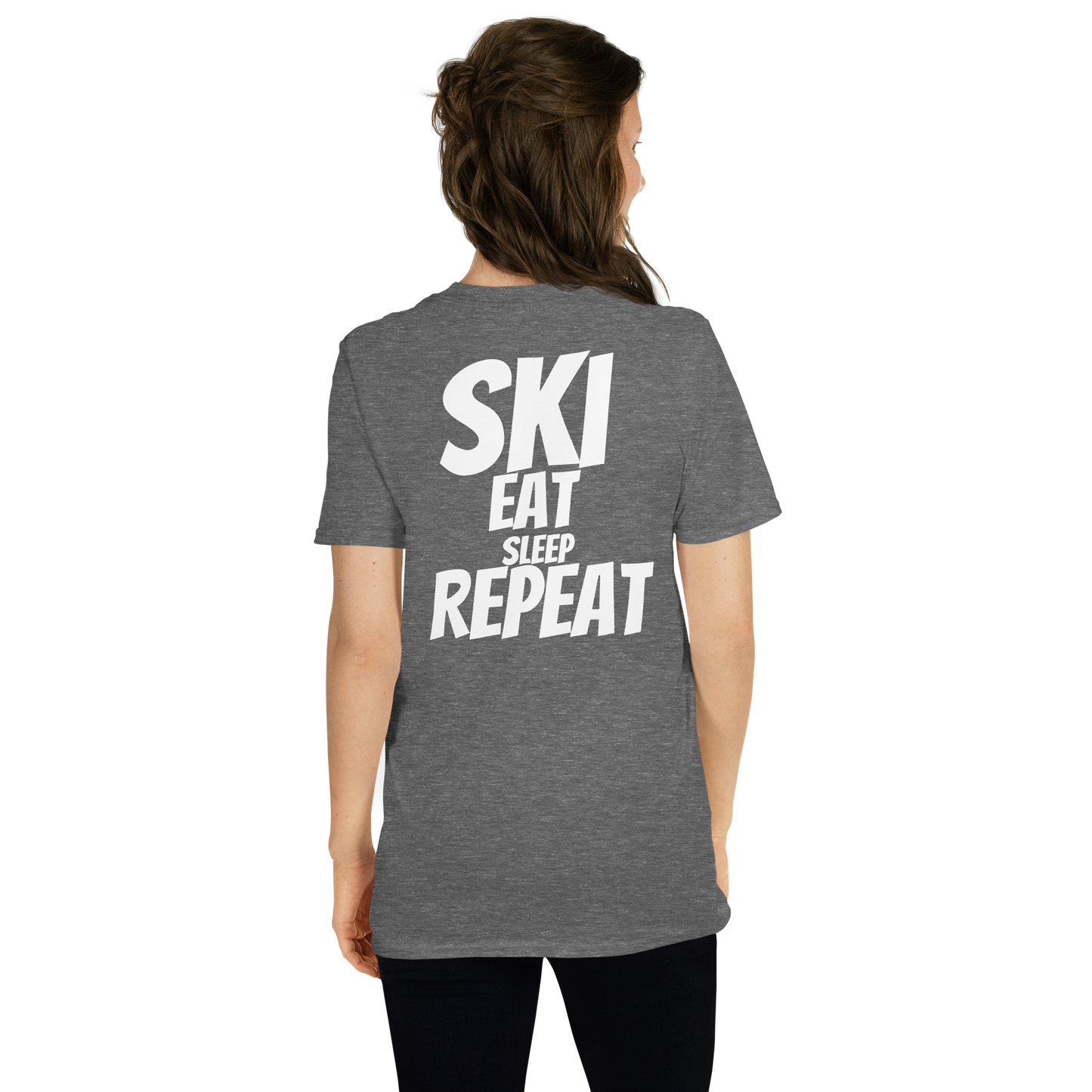 Camiseta unisex - "Ski, Eat, Sleep, Repeat"