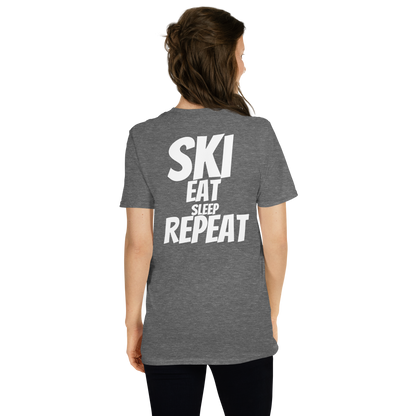 Camiseta unisex - "Ski, Eat, Sleep, Repeat"