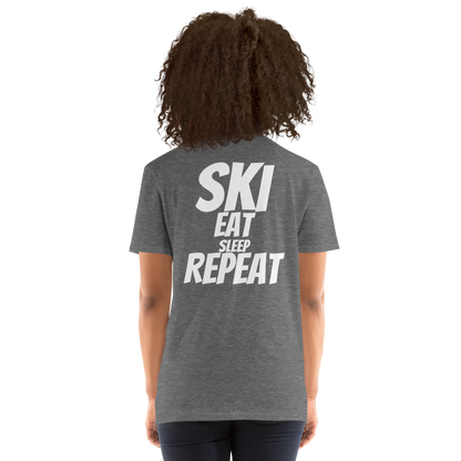 Camiseta unisex - "Ski, Eat, Sleep, Repeat"