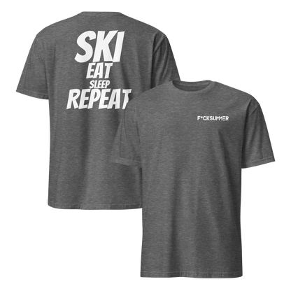 Camiseta unisex - "Ski, Eat, Sleep, Repeat"