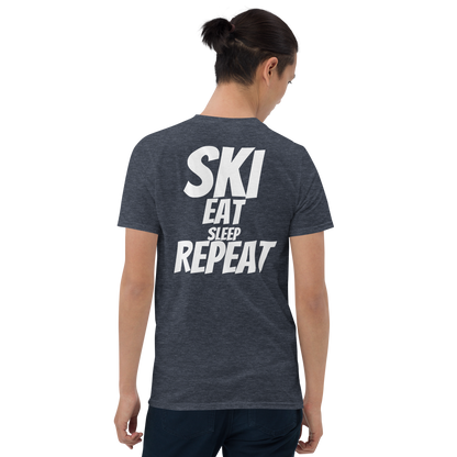 Camiseta unisex - "Ski, Eat, Sleep, Repeat"