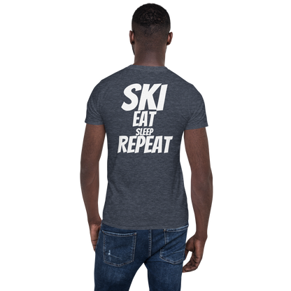 Camiseta unisex - "Ski, Eat, Sleep, Repeat"