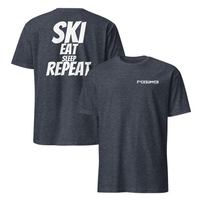 Camiseta unisex - "Ski, Eat, Sleep, Repeat"