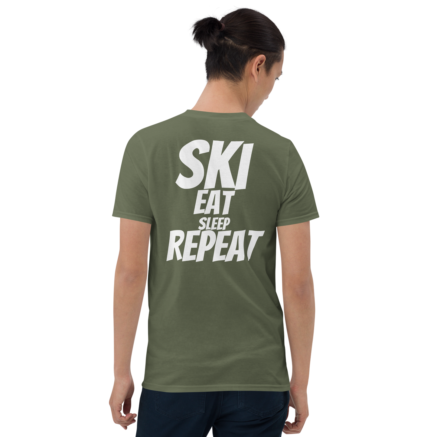 Camiseta unisex - "Ski, Eat, Sleep, Repeat"