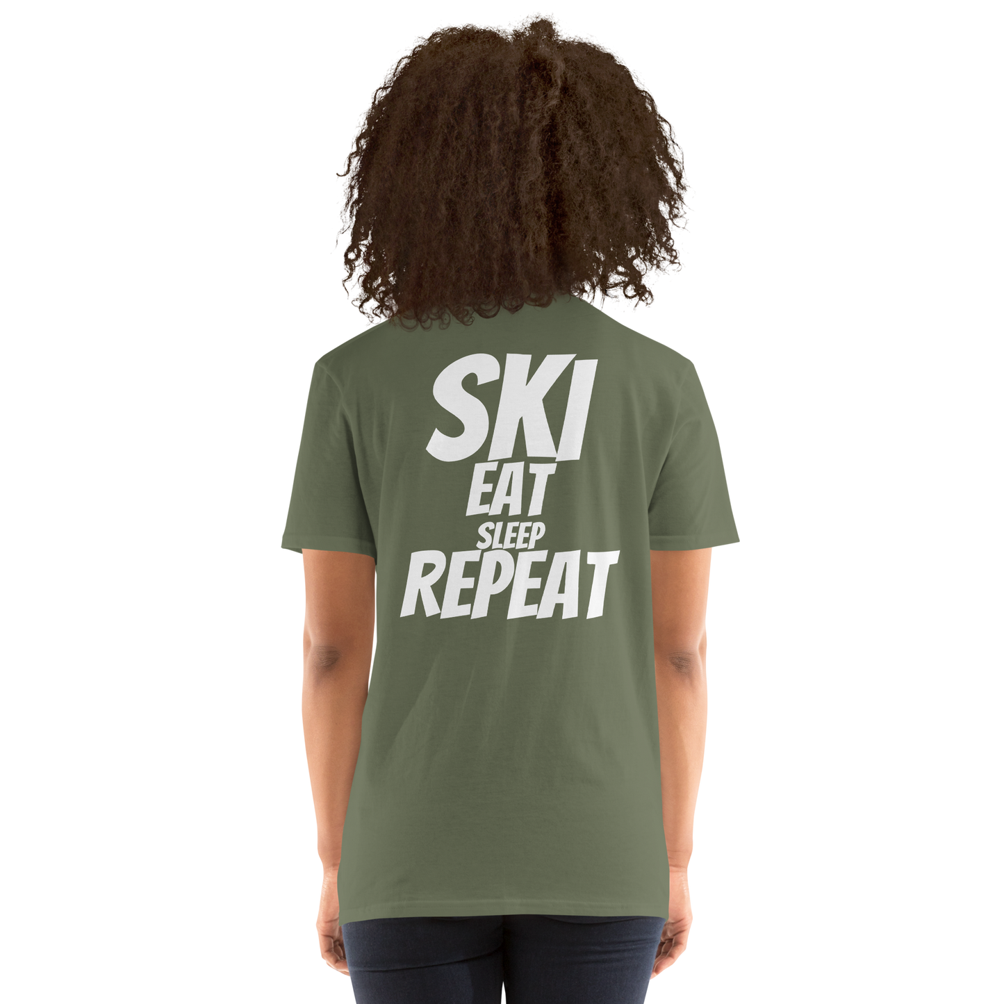 Camiseta unisex - "Ski, Eat, Sleep, Repeat"