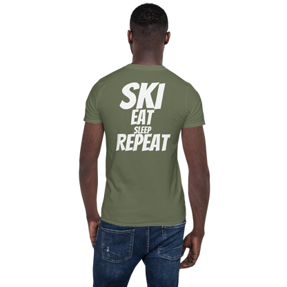 Camiseta unisex - "Ski, Eat, Sleep, Repeat"