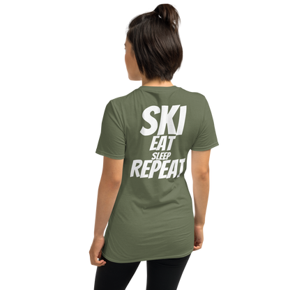 Camiseta unisex - "Ski, Eat, Sleep, Repeat"