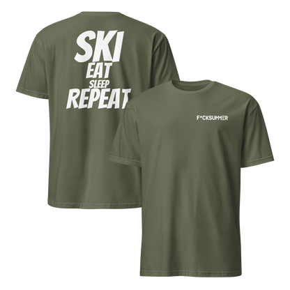 Camiseta unisex - "Ski, Eat, Sleep, Repeat"