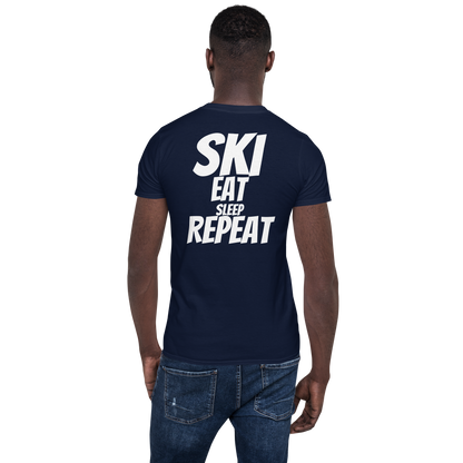 Camiseta unisex - "Ski, Eat, Sleep, Repeat"