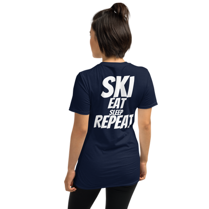 Camiseta unisex - "Ski, Eat, Sleep, Repeat"