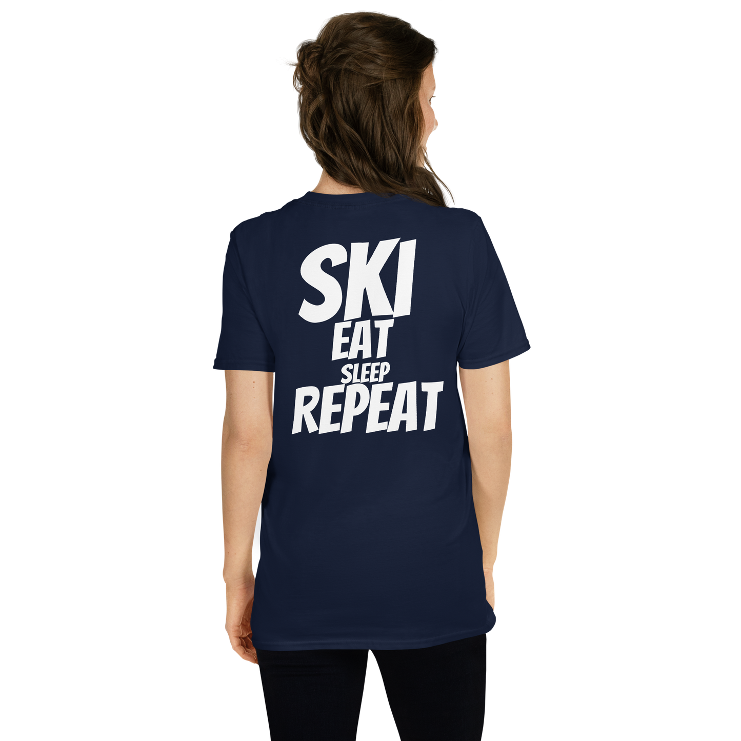 Camiseta unisex - "Ski, Eat, Sleep, Repeat"