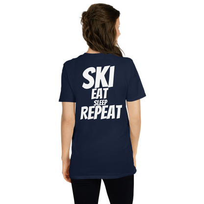 Camiseta unisex - "Ski, Eat, Sleep, Repeat"