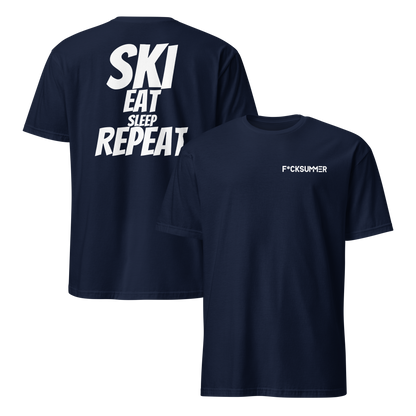 Camiseta unisex - "Ski, Eat, Sleep, Repeat"