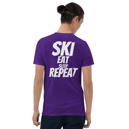 Camiseta unisex - "Ski, Eat, Sleep, Repeat"