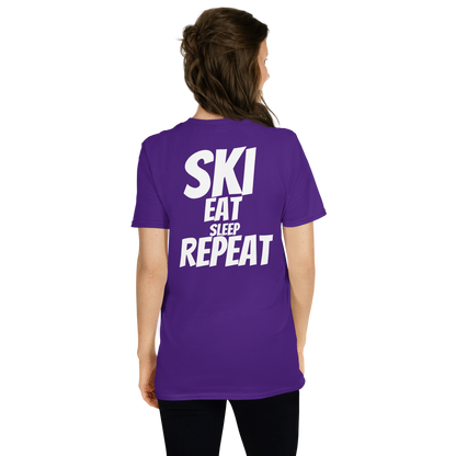 Camiseta unisex - "Ski, Eat, Sleep, Repeat"