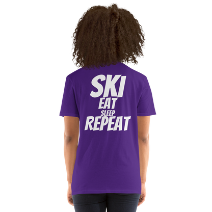 Camiseta unisex - "Ski, Eat, Sleep, Repeat"