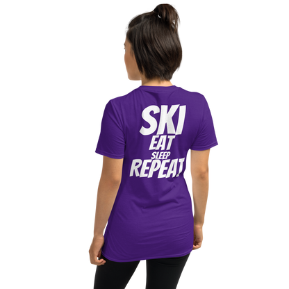 Camiseta unisex - "Ski, Eat, Sleep, Repeat"