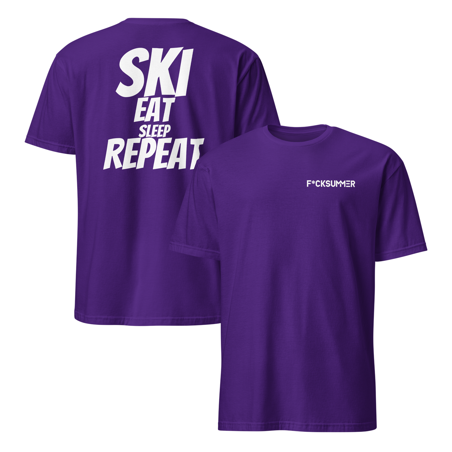 Camiseta unisex - "Ski, Eat, Sleep, Repeat"