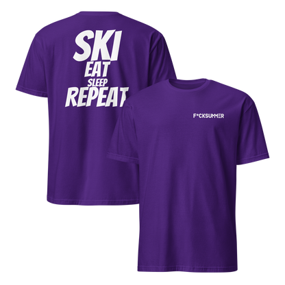 Camiseta unisex - "Ski, Eat, Sleep, Repeat"