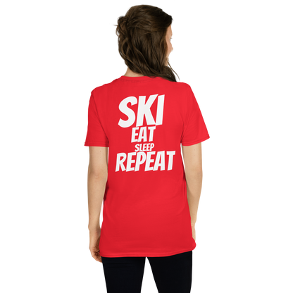 Camiseta unisex - "Ski, Eat, Sleep, Repeat"