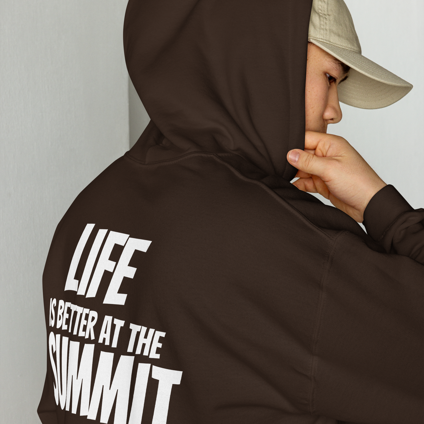 Sudadera con capucha Unisex - "Life Is Better At The Summit"