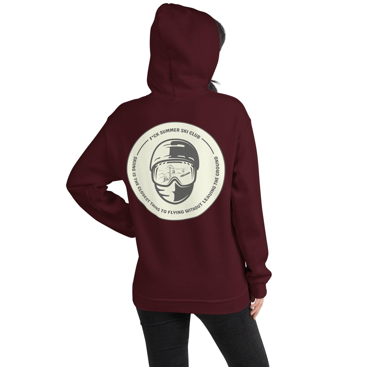 Sudadera con capucha Unisex - "Ski Club Batch" - F*ckSummer