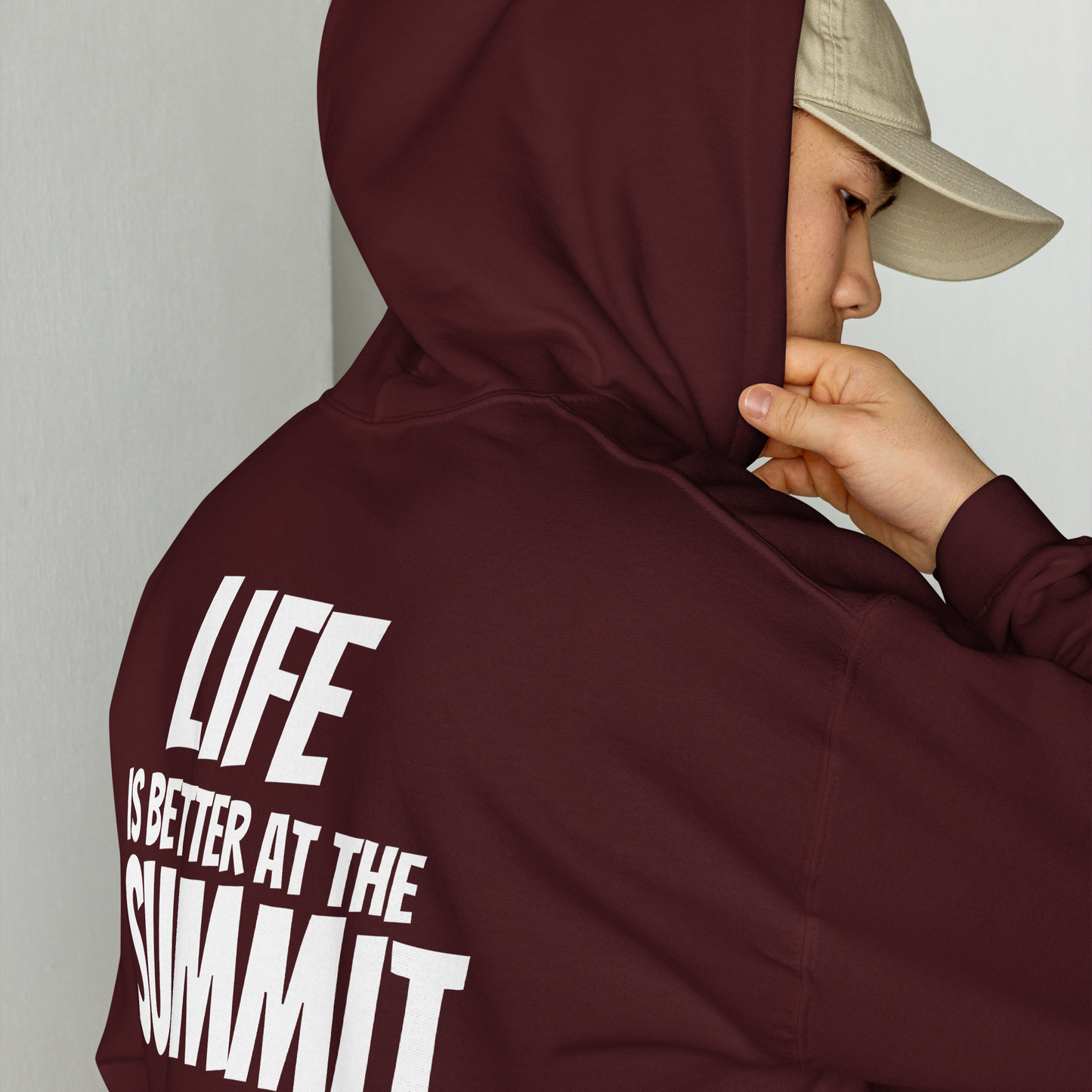 Sudadera con capucha Unisex - "Life Is Better At The Summit"