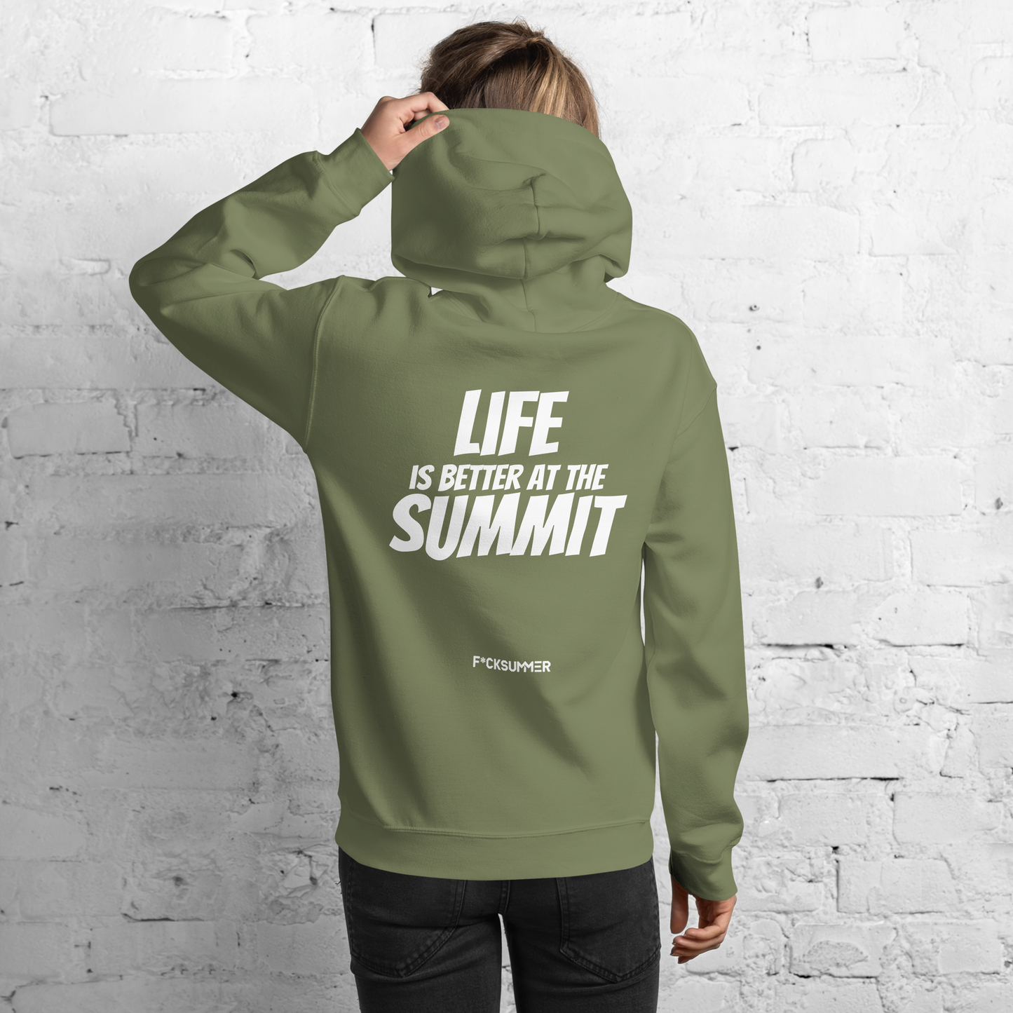 Sudadera con capucha Unisex - "Life Is Better At The Summit"