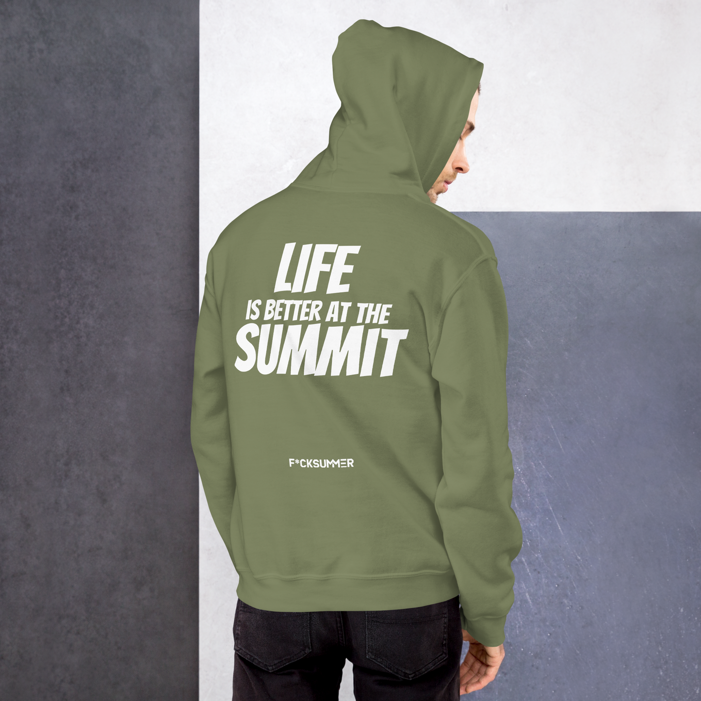 Sudadera con capucha Unisex - "Life Is Better At The Summit"