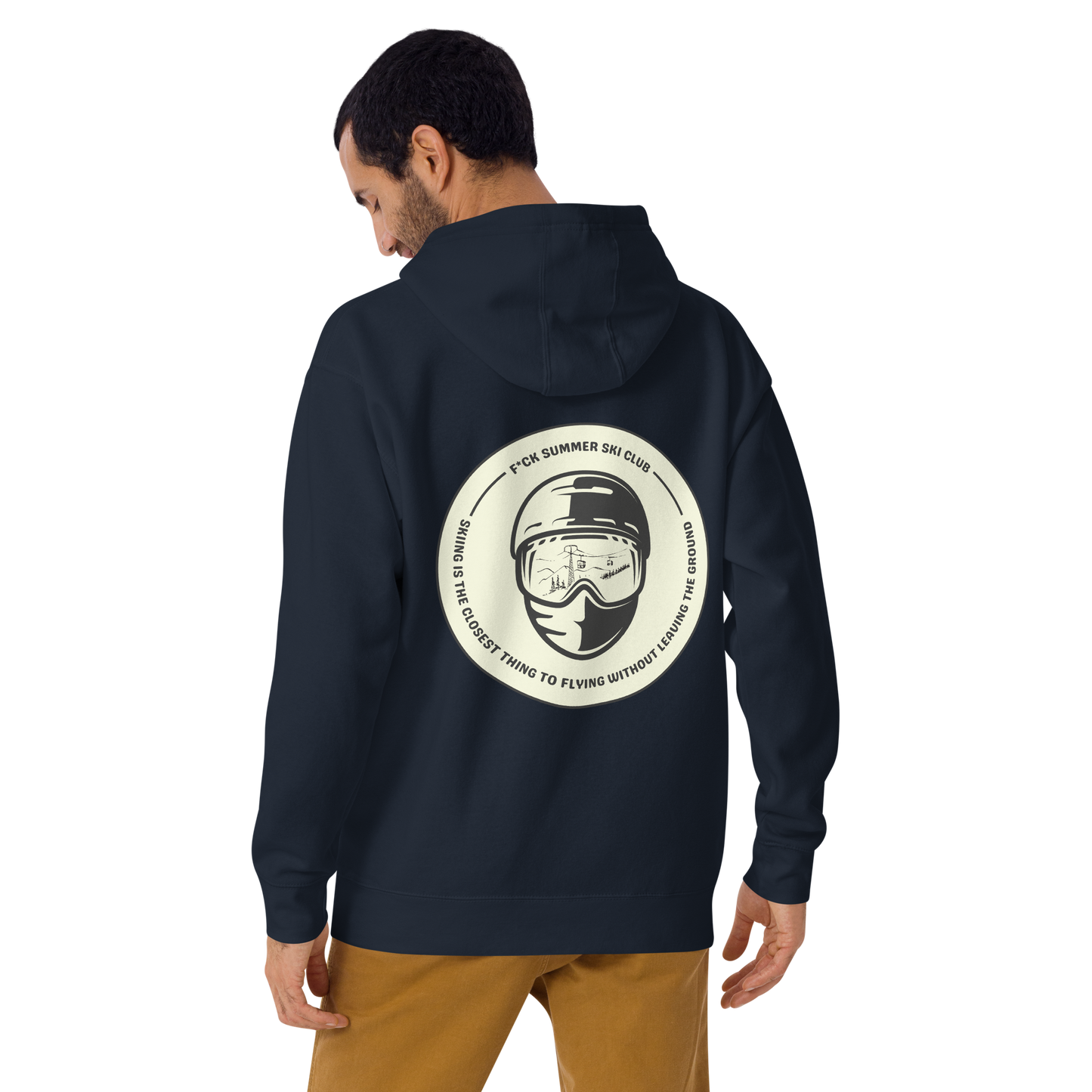 Sudadera con capucha Unisex - "Ski Club Batch"